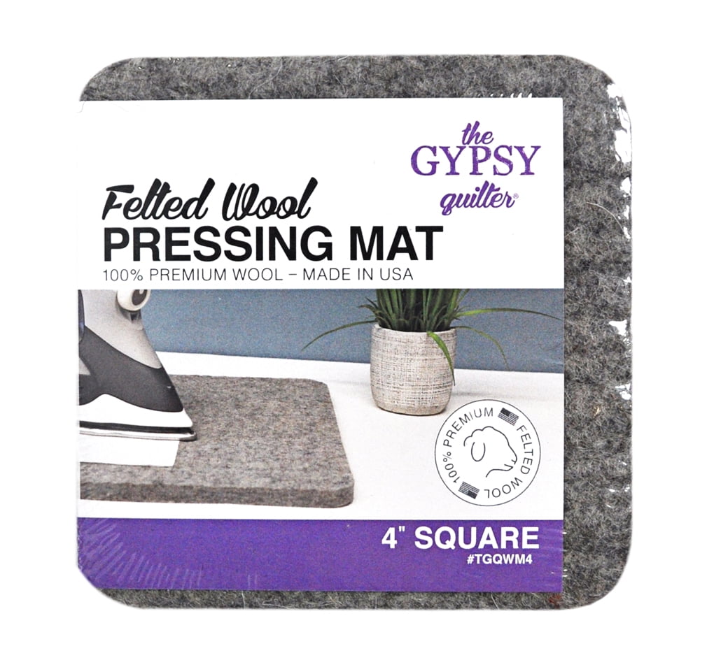 Gypsy Quilter Felted Wool Pressing Mat 4 Inches x 4 Inches