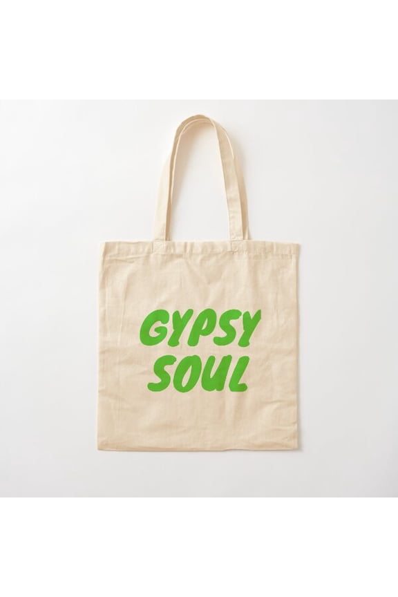 Gypsy Quote Canvas Canvas Tote Bags, Reusable Shopping Bag