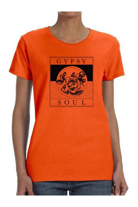 Gypsy Soul Shaped T-Shirt Women -Smartprints Designs, Female Medium