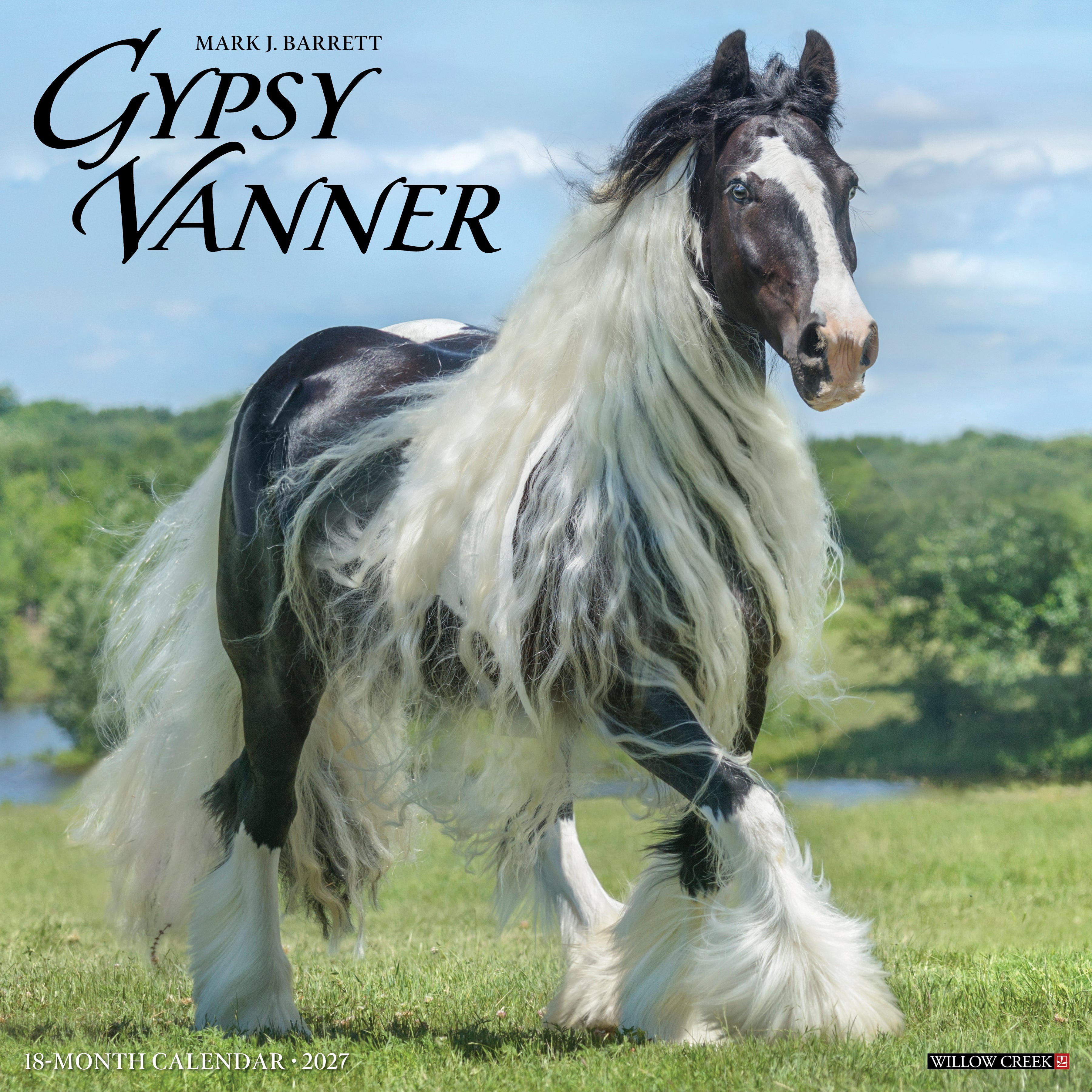 Willow Creek Press, Gypsy Vanner Horse 2027 Wall Calendar