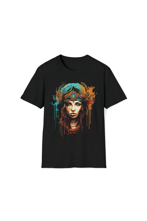 Gypsy Woman Unisex T-Shirt Boho Hippie Festival Native American Inspired
