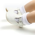 thumbnail image 1 of Gyratedream 0-18M Baby Girl Princess Leather Soft Crib Anti-slip First Walkers Shoes, 1 of 6