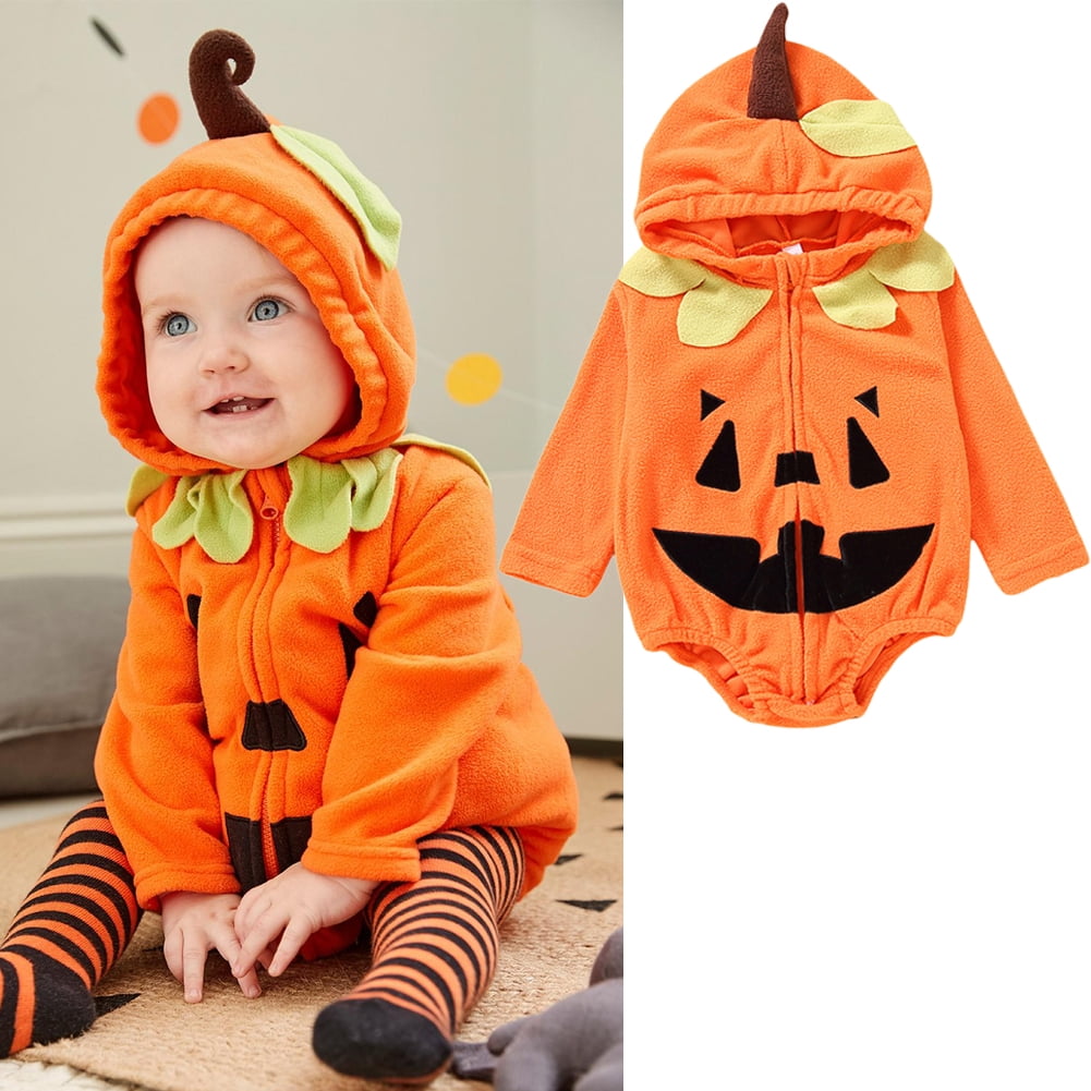 Gyratedream 02T Cosplay Halloween Infant Baby Toddler Pumpkin Fleece