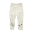 thumbnail image 1 of Gyratedream 1-9Y Toddler Kids Autumn Peal Flower Embroidery Cotton Leggings Girls Long Trouser Pants, 1 of 2