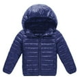 thumbnail image 1 of Gyratedream 2-7Y Toddler Little Kid Lightweight Puffer Jacket Boy Girl Hooded Winter Coat, 1 of 4