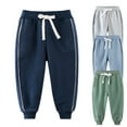 thumbnail image 1 of Gyratedream 3-11Y Little Kid Big Boys Basic Drawstring Sweatpants Active Jogger Pants, 1 of 10