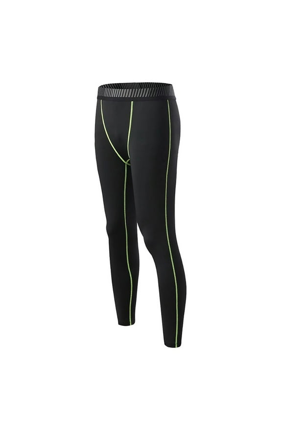 5-10T Youth Boys Athletic Tights Compression Pants Soccer Baseball Pants Fleece Quick Dry Sports Tights