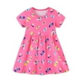 Gyratedream Baby Girls Dress Summer New Knitting Butterfly Print