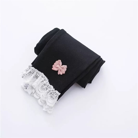 Gyratedream Baby Girls Lace Flower Skinny Pants Thin Leggings Trouser for Infant Toddler Kids Clothes, 6 Months-4 Years