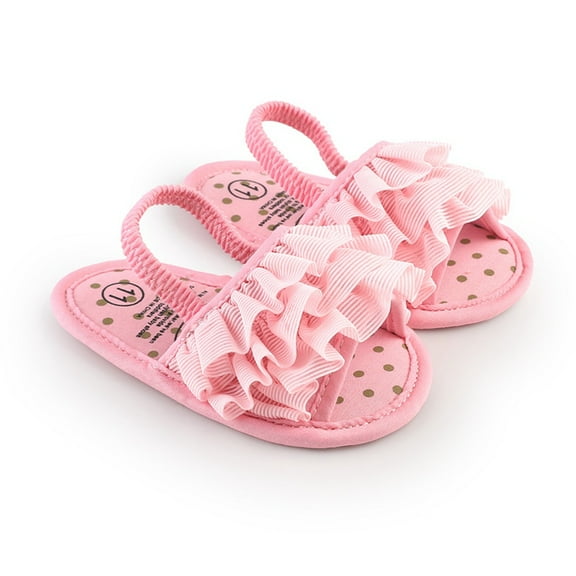 Gyratedream Baby Toddler Infant Girls Boys Soft Open Toe Summer Sandals Flower Princess Flat Shoes 0-18Months