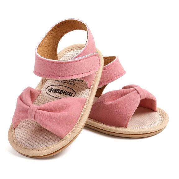 Gyratedream Baby Toddler Infant Girls Boys Soft Open Toe Summer Sandals Flower Princess Flat Shoes 0-18Months