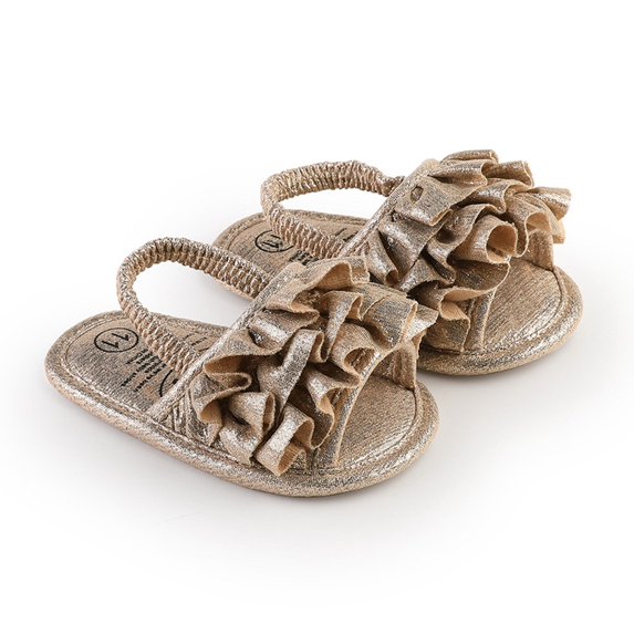 Gyratedream Baby Toddler Infant Girls Boys Soft Open Toe Summer Sandals Flower Princess Flat Shoes 0-18Months