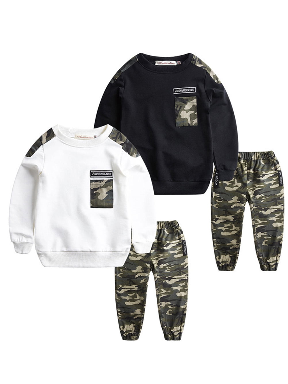 Kids camo tracksuit hotsell