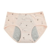Gyratedream Children's Cotton Physiological Underwears Menstrual Period Hygiene Panties for Teens Girls