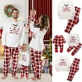 thumbnail image 1 of Gyratedream Christmas Matching Family Ugly Reindeer Plaid Long Sleeve Pajamas Sets Sleepwear, 1 of 12