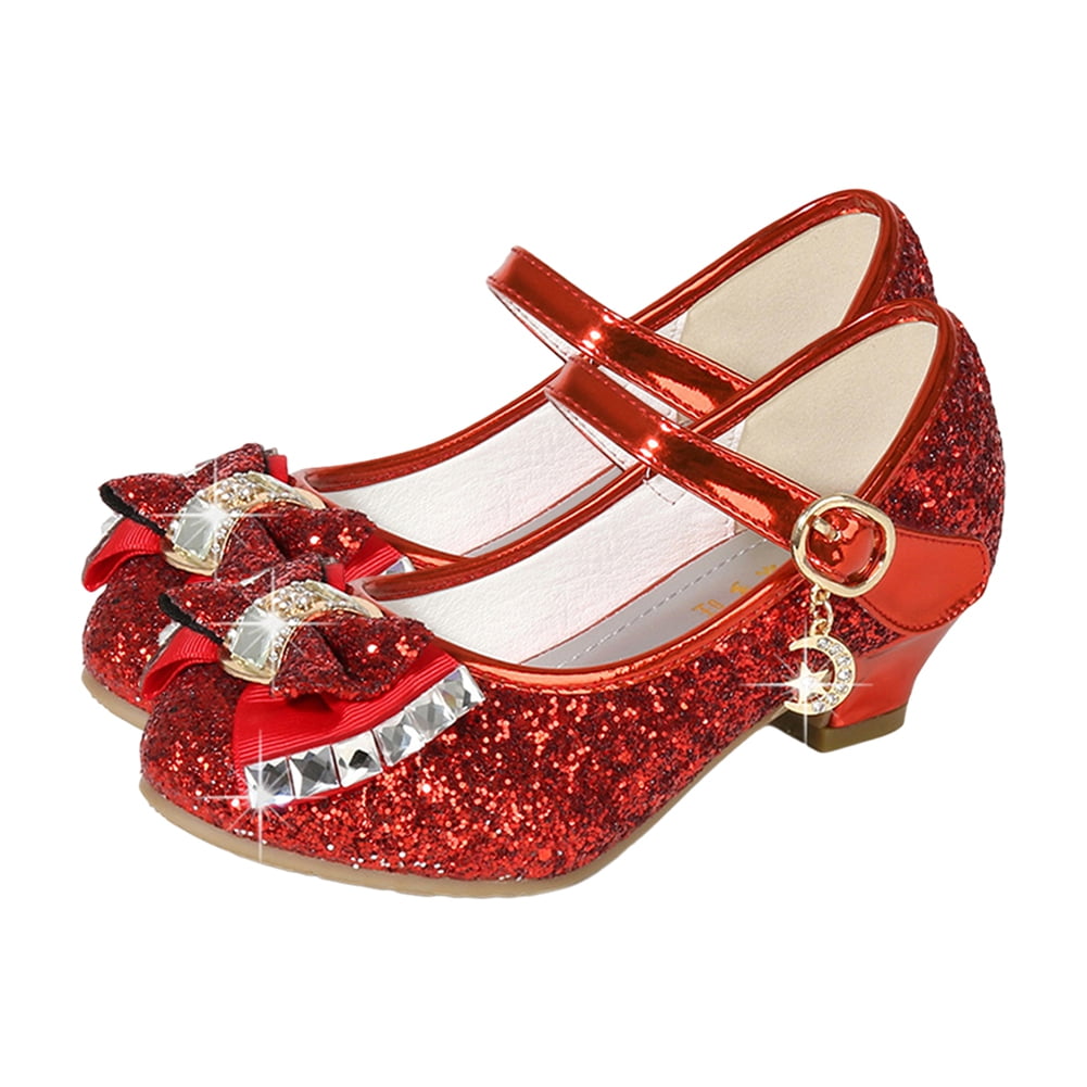Girls Rhinestone Pendant Fantasy Princess Shoes