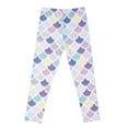 thumbnail image 1 of Gyratedream Girls Leggings, Girls Active Workout Scale Print Leggings Casual Yoga Pants Tights Trousers for 4-5 Years Multi-Color, 1 of 5