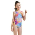 thumbnail image 1 of Gyratedream Girls One Piece Swimsuit Beach Bathing Suit Swimwear for Kids Children Swimming Suit 2-14 Years, 1 of 6