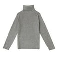 thumbnail image 1 of Gyratedream Little Baby Turtleneck Long Sleeve Sweater Parent-Child Solid Colour Warm Pullover Base Tops, 1 of 1
