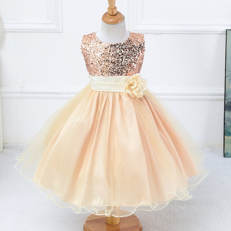 Gyratedream Little Girls Big Kids Sequins Flower Lace Tulle Dress Prom Gown  Princess Dresses - Walmart.com
