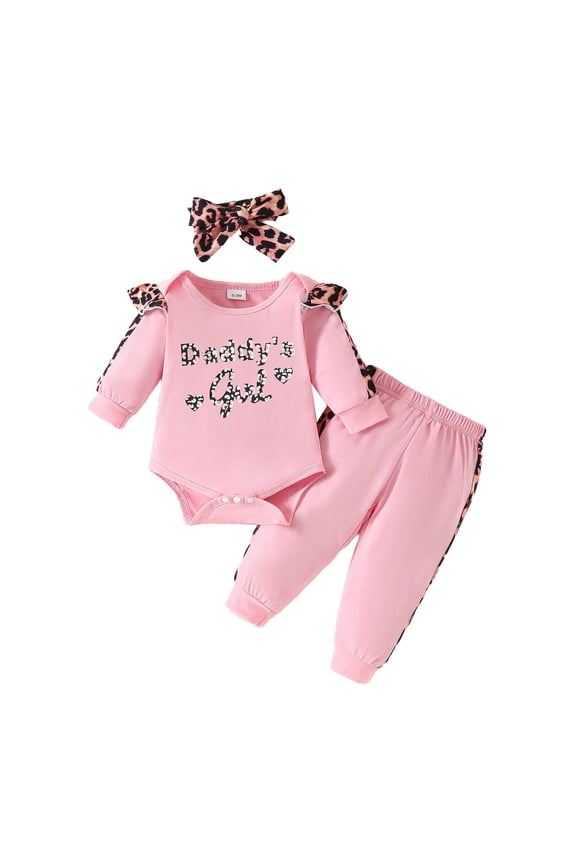 Newborn Baby Girl Clothes Infant Outifts Long Sleeve Romper Floral Pant Set Fall Winter Baby Girl Clothes