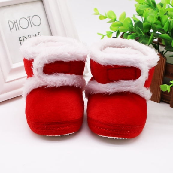 Gyratedream Newborn Toddler Warm Snow Boots Winter Shoes Baby Girls Boys Prewalker Anti-slip Shoes for 0-18M