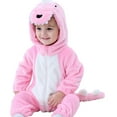 thumbnail image 1 of Gyratedream Spring and Autumn Onesies for Infants Toddlers Dinosaur Costume Fancy Outfit Hooded Romper Jumpsuit, 1 of 8