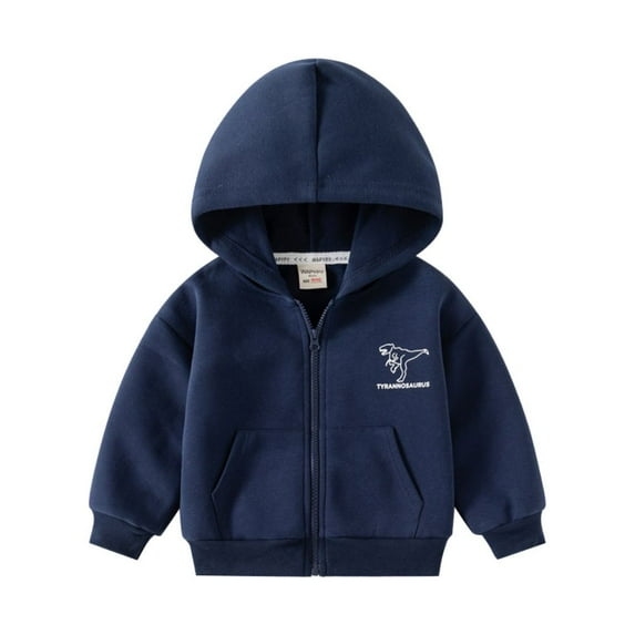 Gyratedream Toddler Boys Hooded Dinosaur Jacket Lightweight Kids Hoodie Sweatshirt Coat 2-9 Years