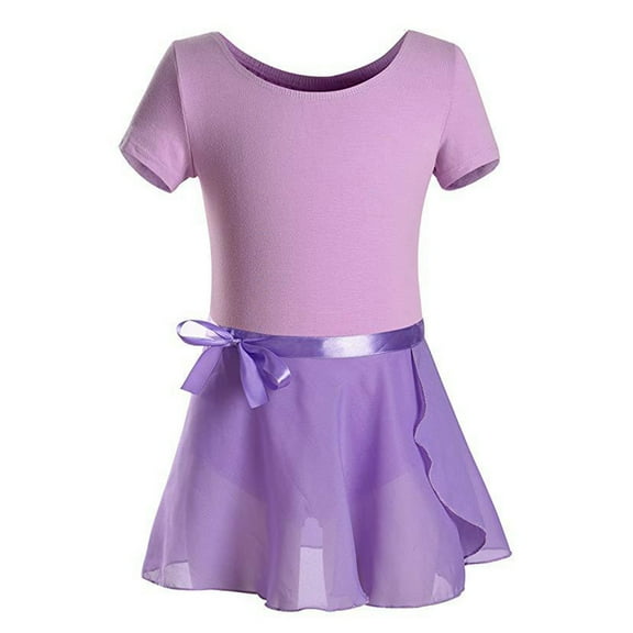 Gyratedream Toddler Girls Long Sleeve Ballet Leotards Dresses Dance Skirt Gymnastic Ballerina Outfit Dress
