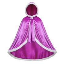 Gyratedream Toddler Girls Party Hood Cloak Dress Up 2-9 Years Child Girls Princess Cape Christmas Costumes