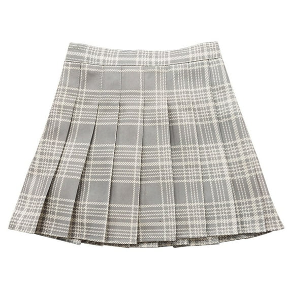 Gyratedream Toddler Girls Pleated Plaid Skirt High Waist Skort Shorts Little Kid Girls Skirt Skater Tennis Uniform Skirts