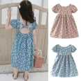 thumbnail image 1 of Gyratedream Toddler Kids Baby Girls Floral Sundress Casual Backless Princss Dress, Size 1-7 Years, 1 of 6