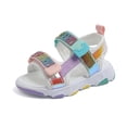 thumbnail image 1 of Gyratedream Toddler Kids Girls Sequins Rainbow Summer Outdoor Athletic Sports Sandals, 1 of 10