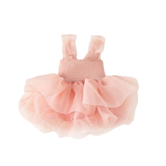 Gyratedream Toddler Kids Girls Summer Tulle Princess Infant Baby Sling Sleeveless Mesh Casual Party Romper Dress for 6 Months-7 Years
