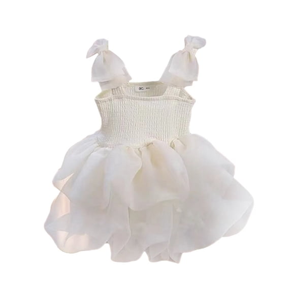 Gyratedream Toddler Kids Girls Summer Tulle Princess Infant Baby Sling Sleeveless Mesh Casual Party Romper Dress for 6 Months-7 Years