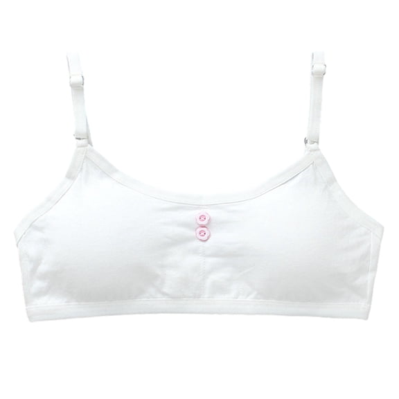Gyratedream Training Bras For Teenage Girls Stretch Cotton Adjustable Straps Cami Bralette