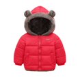 thumbnail image 1 of Gyratedream Winter Warm Bear Ear Thicken Lambs Down Hooded Coat Jacket Outwear for Toddler,Little Girls Boys, 1 of 8