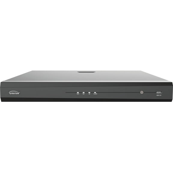 Gyration 16-Channel Network Video Recorder With PoE, TAA-Compliant, 20 TB HDD