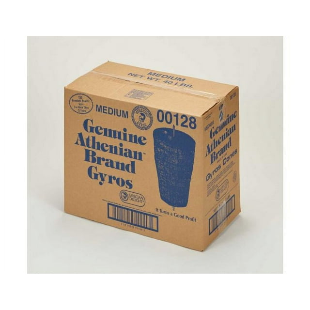 Gyro Athenian Style Medium Meat Cone, 20 Pound - 2 per case.