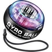Gyro Ball with Wristband, Powerball Gyroscope Auto-Start for Wrist Forearm Exerciser, Power Ball for Arms, Fingers, Wrist Bones and Muscles Strengthening & Training with 5 Colors LED