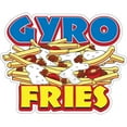 thumbnail image 1 of Gyro Fries 24" Decal Concession Stand Food Truck Sticker, 1 of 2