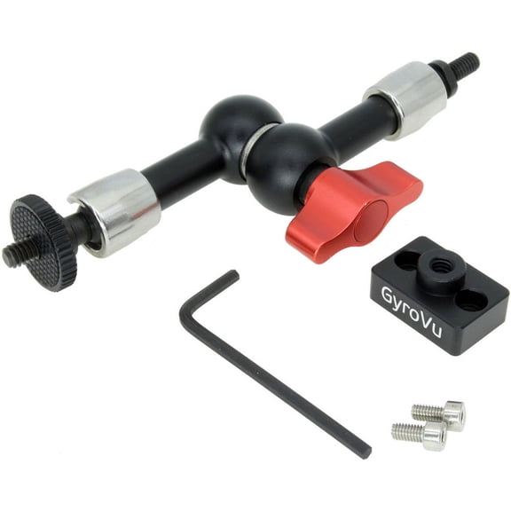 GyroVu 7" Heavy-Duty Articulated Arm Mount for DJI Ronin-S Gimbal Stabilizer Handle, Supports 12 lbs