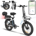 thumbnail image 1 of Gyrocopters iCaddy Foldable Electric Bike | UL 2849 | 15.6AH Battery | Up to 125 km PAS Range | Speed Up to 40 km/h | Cushioned Seat & Backrest | Front Basket | Foldable E bike | GPS protection, 1 of 10