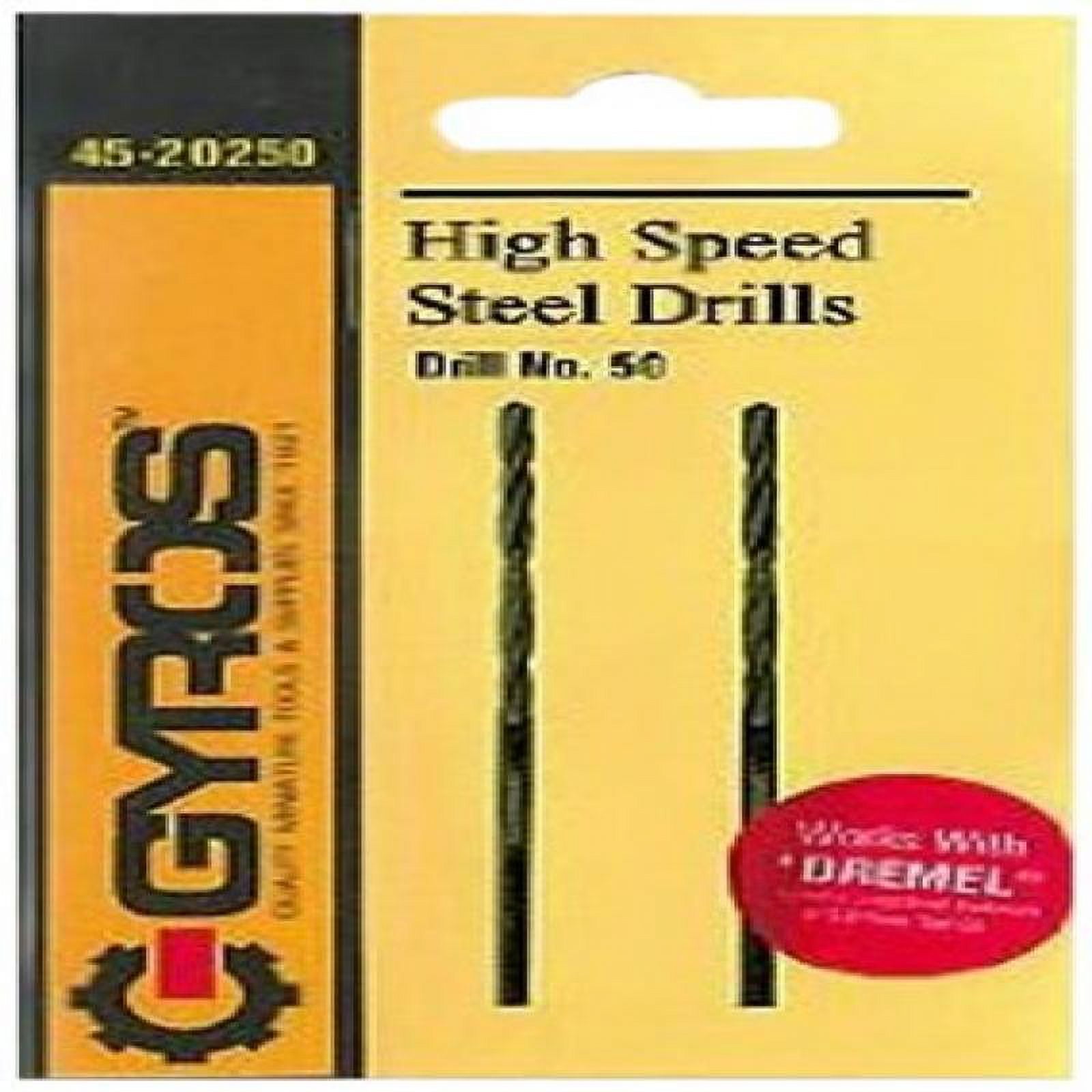 Gyros 4520250 High Speed Steel Wire Gauge Drill Bit no.50 Set of 2
