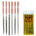 thumbnail image 1 of Gyros Multi-Purpose Needle File Set, Pack of 6 metal files with handy pouch, 5 ½ inch High Quality Hardened Tempered Steel, for filling and sanding wood, metals, jewelry, plastic and more. (49-01406), 1 of 6