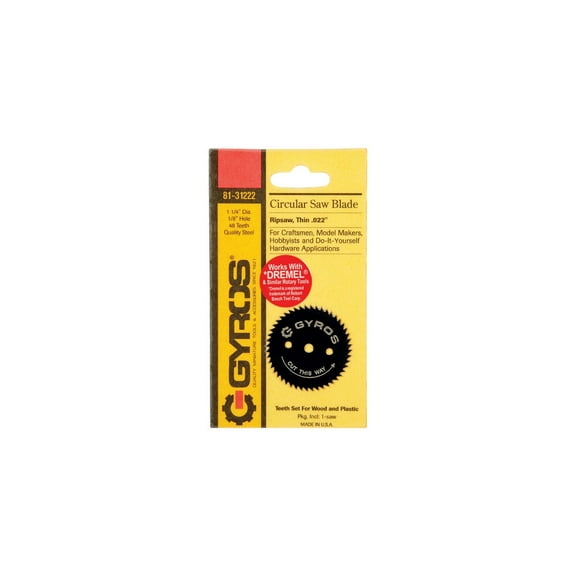 Gyros Tools 81-31222 1-1/4" Gyros Steel Ripsaw Blade