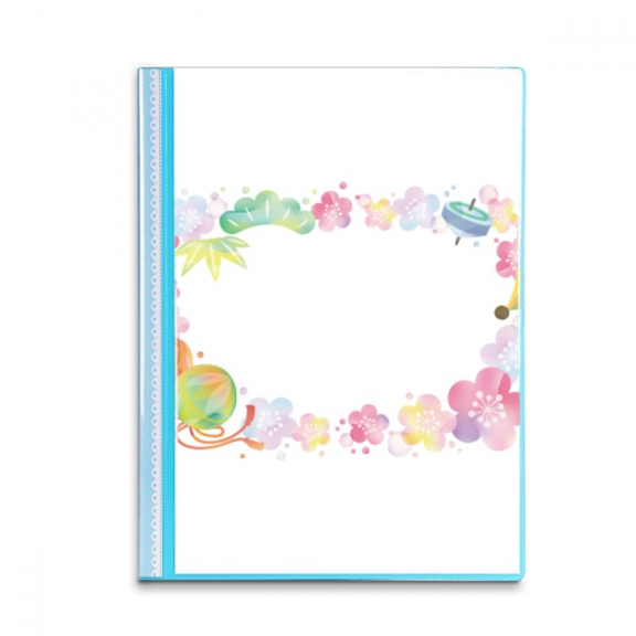 Gyroscope Sakura Pattern Geometry Book Sheet Protectors Portfolio Binder Folder