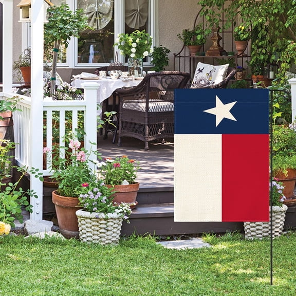 Gyryp Texas U.S. States Garden Flag 12x18 Inch Double Sided Outside, Patriotic Unity Local Yard Outdoor Flag