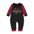 thumbnail image 1 of Gytharion 2026 Family Christmas Pajamas Matching Sets Fashion Casual Long Sleeve Christmas Print Sleepwear and Plaid Pants 2-Piece Xmas Pjs Set for Family, 1 of 3