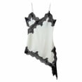 thumbnail image 1 of Gytharion Cami Nightgowns for Women Soft Comfy Spaghetti Strap Chemise Sleepwear Fashion Casual Lace Mini Slip Pajama Dress Lightweight Sleeveless Asymmetrical Nightdress, 1 of 2